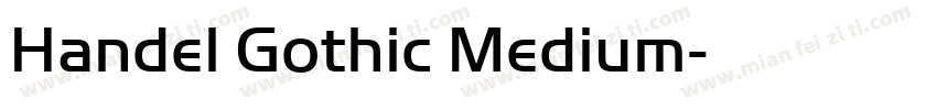 Handel Gothic Medium字体转换